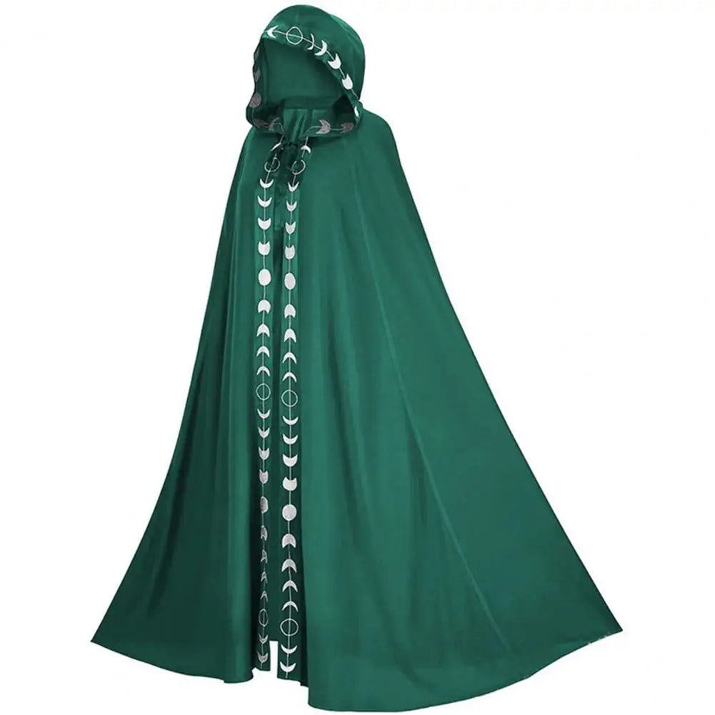 Women's Medieval Moon Cloak - Long Lace Up Mantle