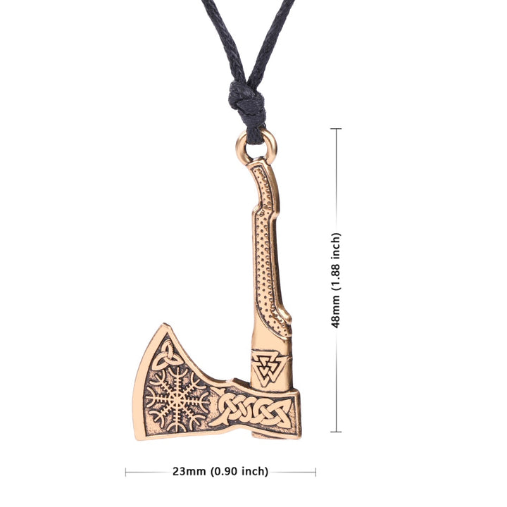 Nordic Rune Amulet Necklace - Scandinavian Axe
