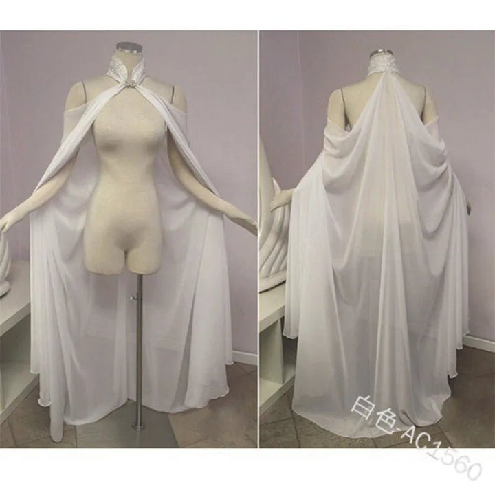 Elven Queen Mesh Cape - Fairy Wedding Dress - Battling Blades