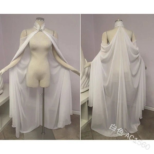 Elven Queen Mesh Cape - Fairy Wedding Dress - Battling Blades
