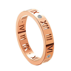 Roman Numeral Hollow Ring - Battling Blades