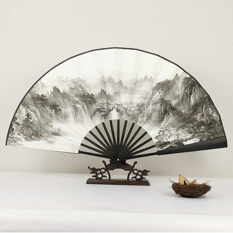 Vintage Chinese Classical Xuan Bamboo Fan