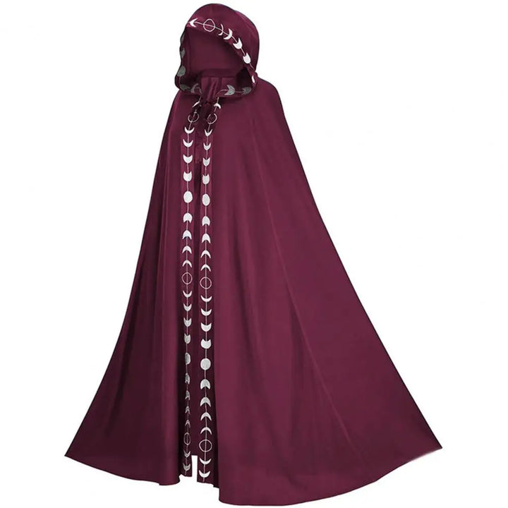 Women's Medieval Moon Cloak - Long Lace Up Mantle