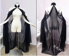 Elven Queen Mesh Cape - Fairy Wedding Dress - Battling Blades