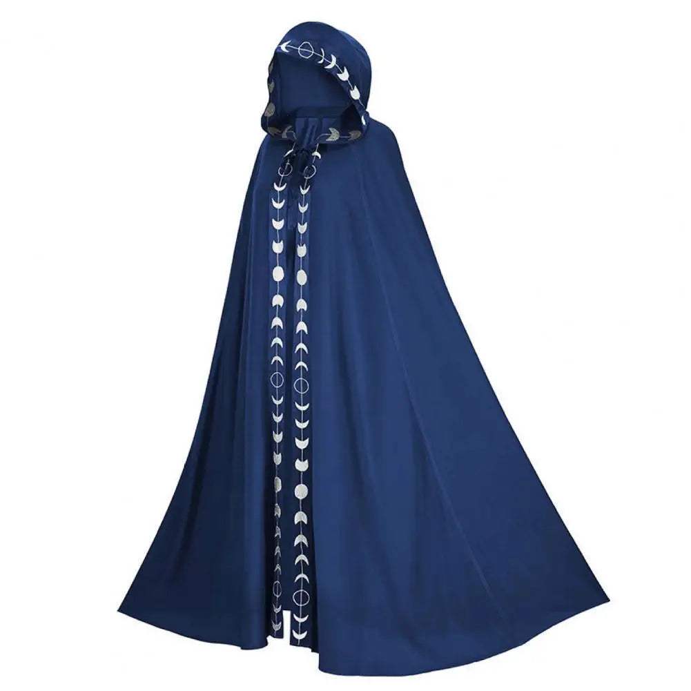 Women's Medieval Moon Cloak - Long Lace Up Mantle