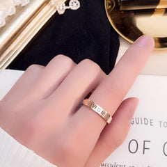 Roman Numeral Hollow Ring - Battling Blades
