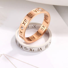 Roman Numeral Hollow Ring - Battling Blades