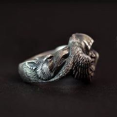Norse Mythology Odin Raven Rings - Battling Blades