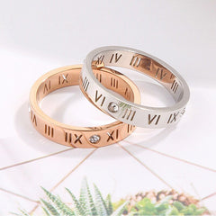 Roman Numeral Hollow Ring - Battling Blades