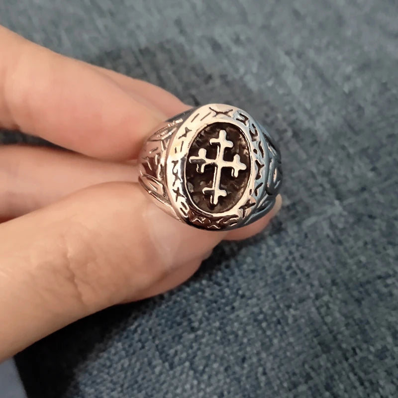 Medieval Crusader Knight Templar Ring