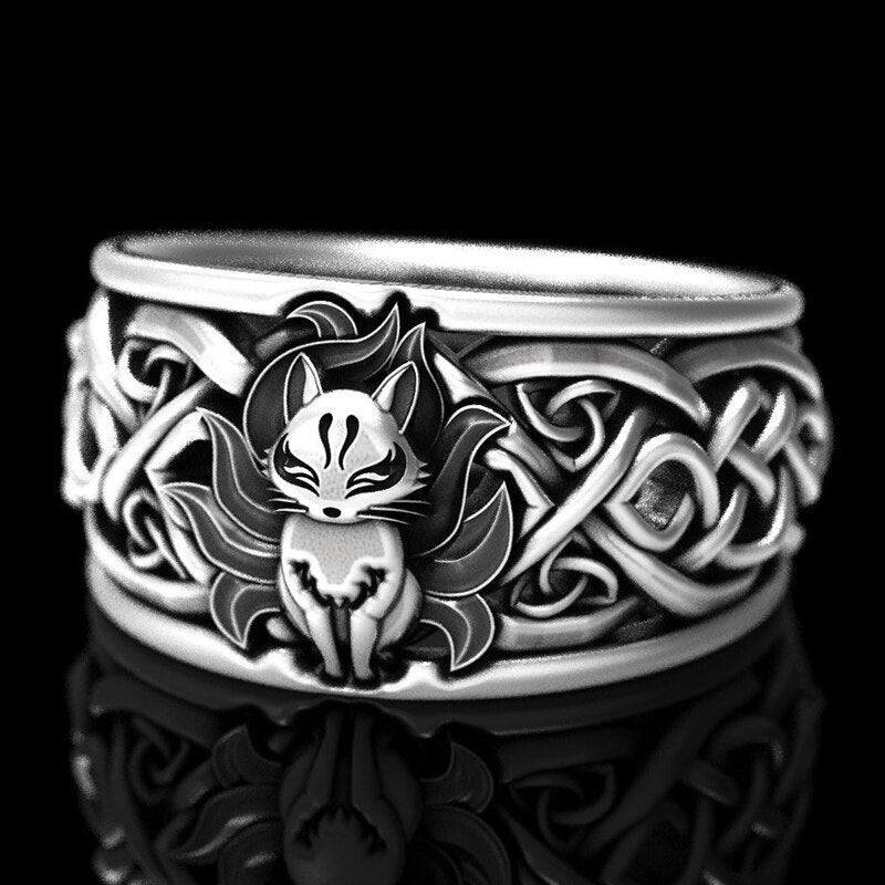 Huitan Giant Wolf Nordic Mythology Ring