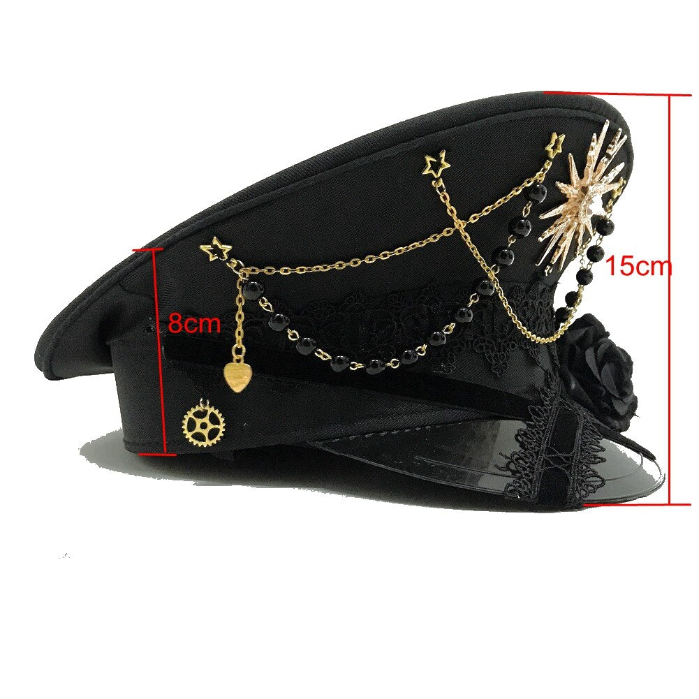 Gothic Lolita Military Hat
