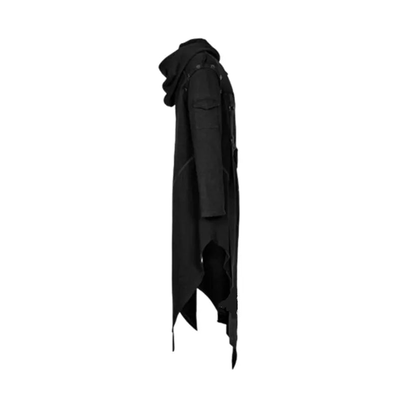 Gothic Renaissance Samurai Jacket - Windbreaker Hooded Coat