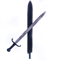 Arming Sword - Knightly Sword - High Carbon Damascus Steel Sword- 35" - Battling Blades