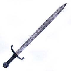 Arming Sword - Knightly Sword - High Carbon Damascus Steel Sword- 35" - Battling Blades