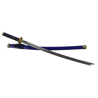 Katana Sword- Blue- High Carbon Damascus Steel- 40.5"