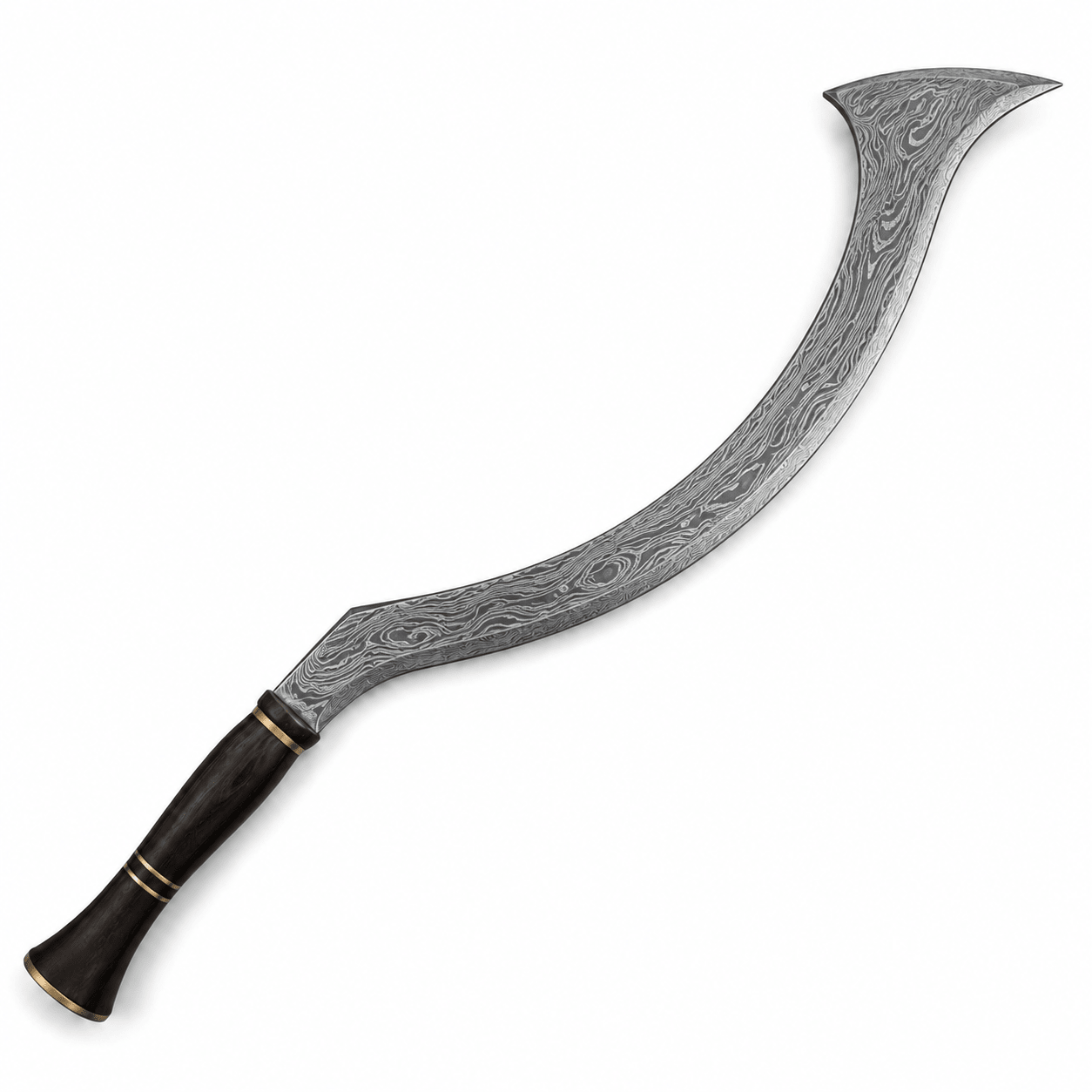 Khopesh - Hand Forged Egyptian Sword - Damascus Steel- 24" - Battling Blades