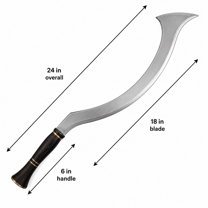 Khopesh - Hand Forged Egyptian Sword - 1095 Steel- 24" - Battling Blades