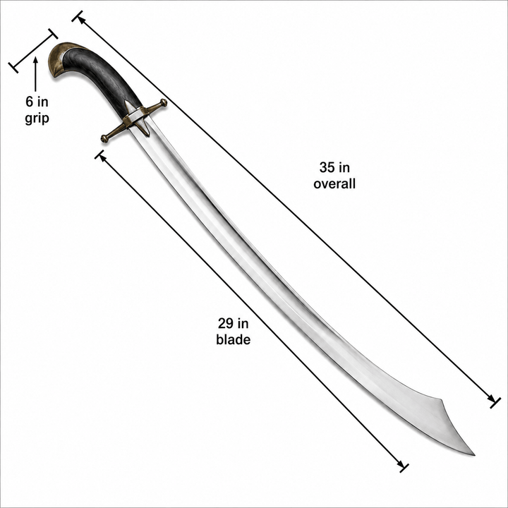 Kilij - 1095 Steel- Turkish Saber Sword - 35" - Battling Blades
