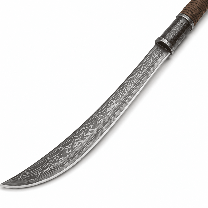 Naginata - Damascus Steel - 79" Japanese Polearm | Spear - Battling Blades
