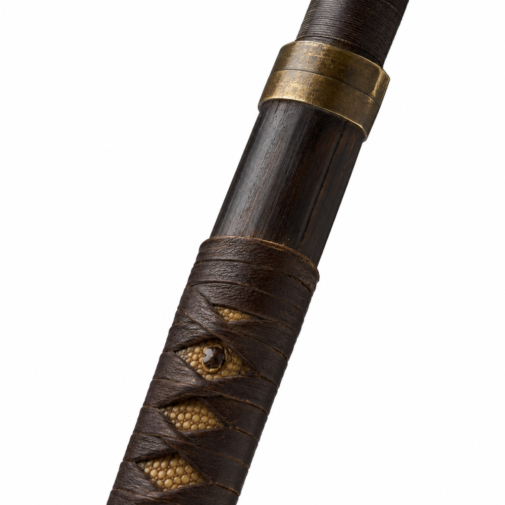 Naginata Joint- Damascus Steel - 79" Japanese Polearm | Spear