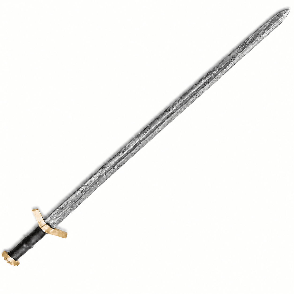 Roman Spatha Sword - High Carbon Damascus Steel - 43.5" - Battling Blades