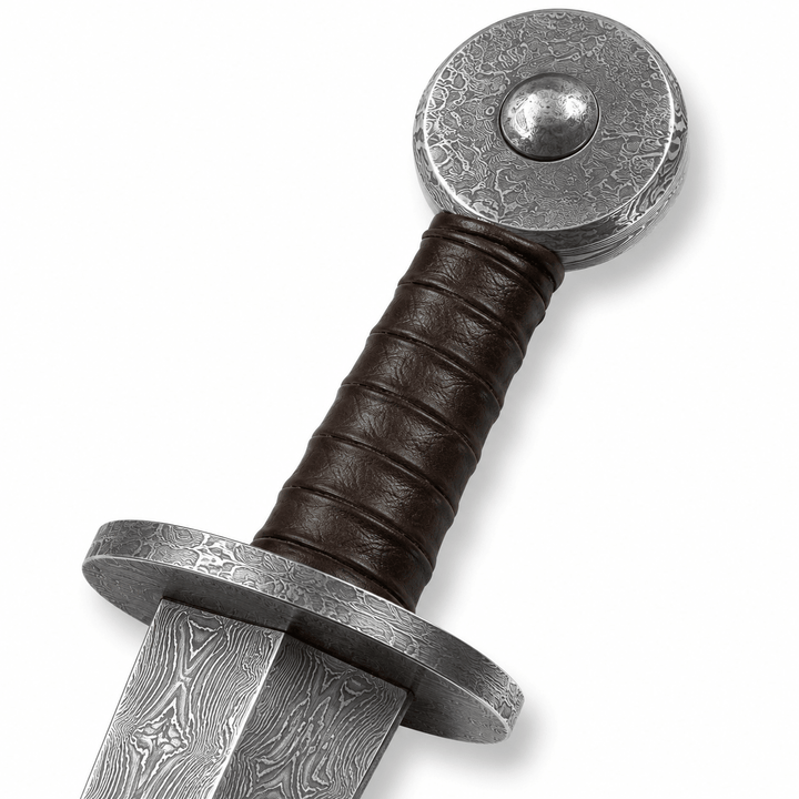 Rondel Knife- Damascus Steel Blade - 14" - Battling Blades