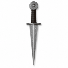 Rondel Knife- Damascus Steel Blade - 14" - Battling Blades
