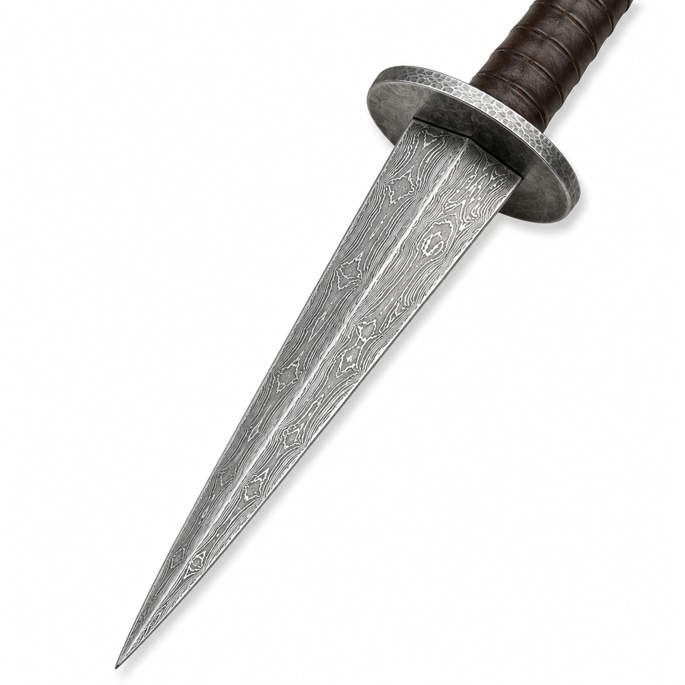 Rondel Blade- Damascus Steel Blade - 14" 