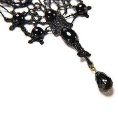Renaissance Exquisite: Victorian Noir Choker - Battling Blades