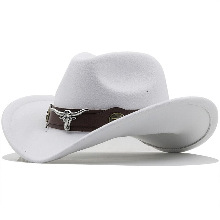 Scarlet Woolen Chapeau: Timeless Western Cowboy Hat