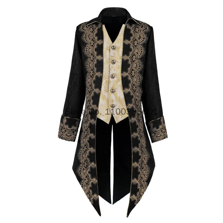 Men's Gothic Velvet Tailcoat - Renaissance Frock Coat