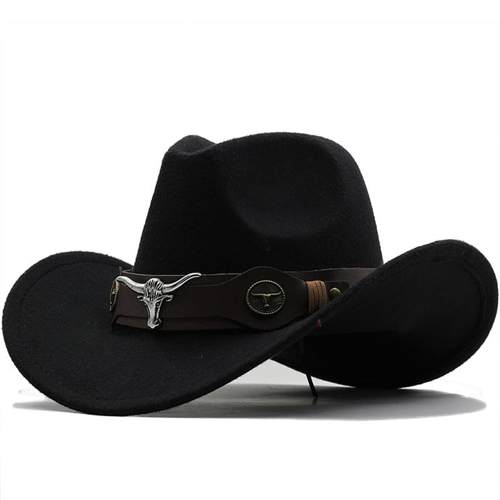 Scarlet Woolen Chapeau: Timeless Western Cowboy Hat