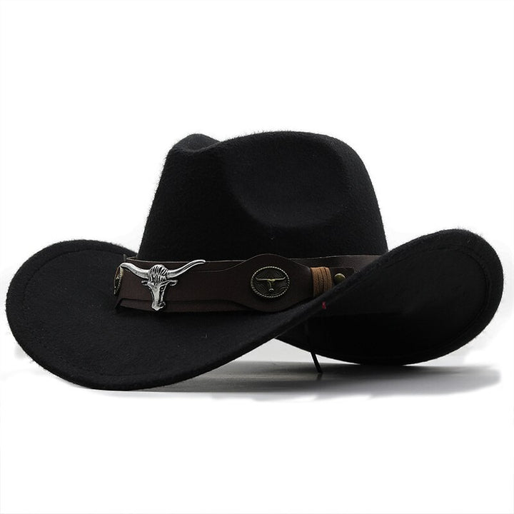 Scarlet Woolen Chapeau: Timeless Western Cowboy Hat