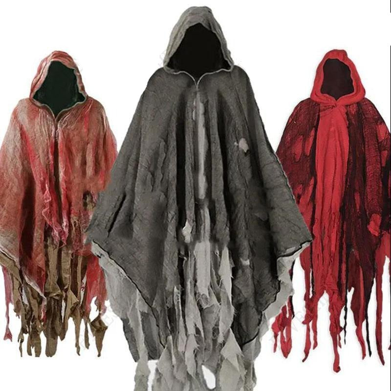 Viking Valor: Tattered Hooded Capes