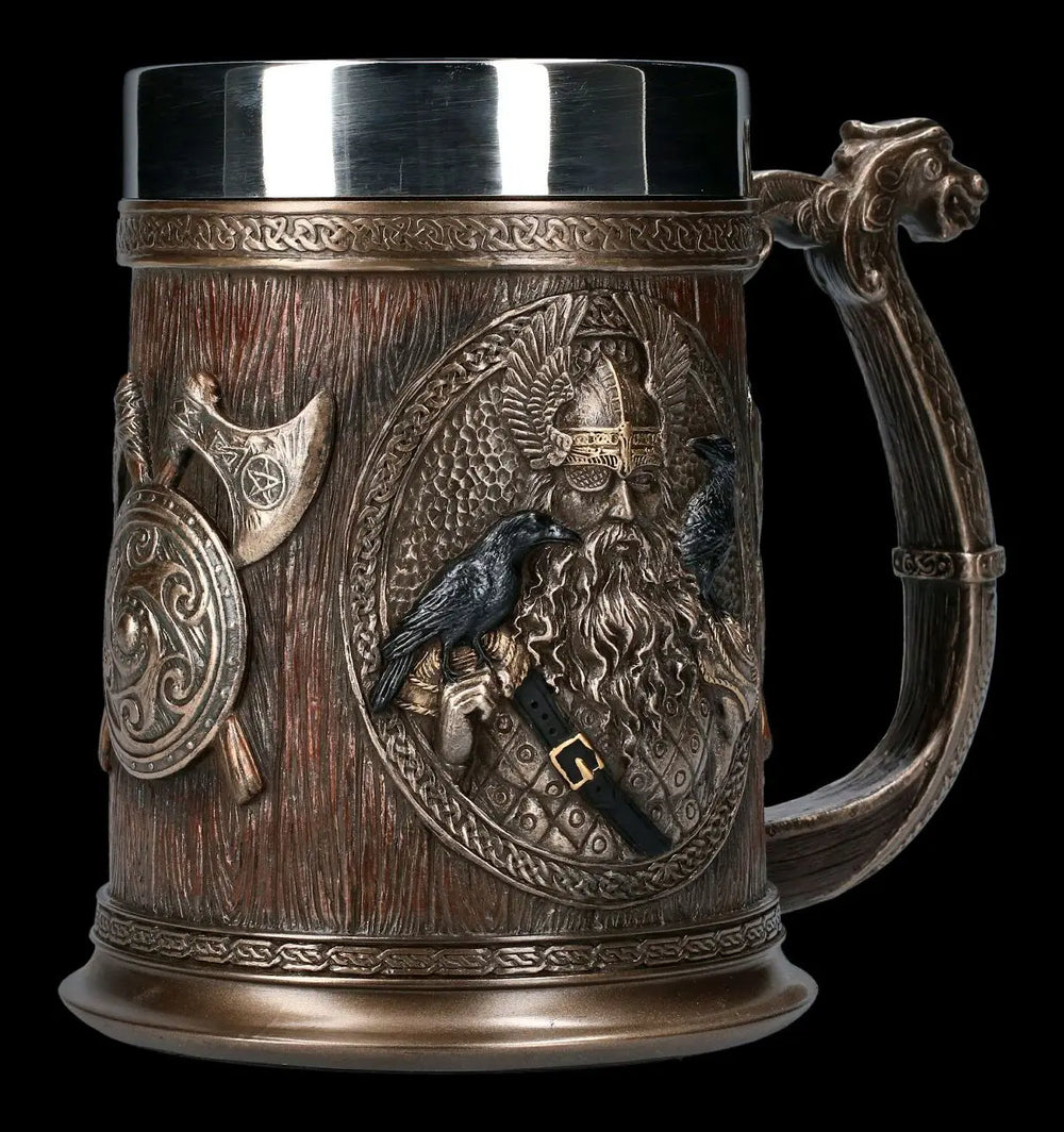 Medieval Odin Vintage Mug - Norse Mythology Mug