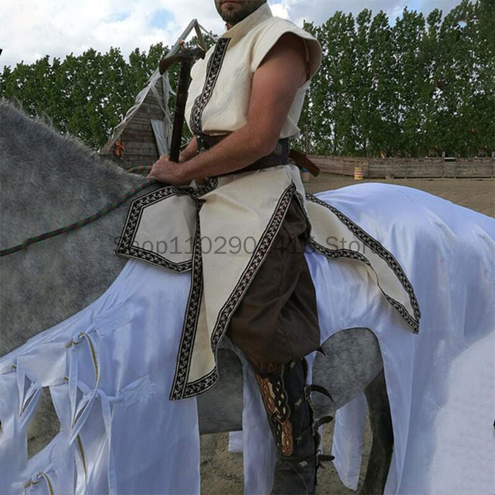 Viking Tunic Warrior Knight Sleeveless Robe