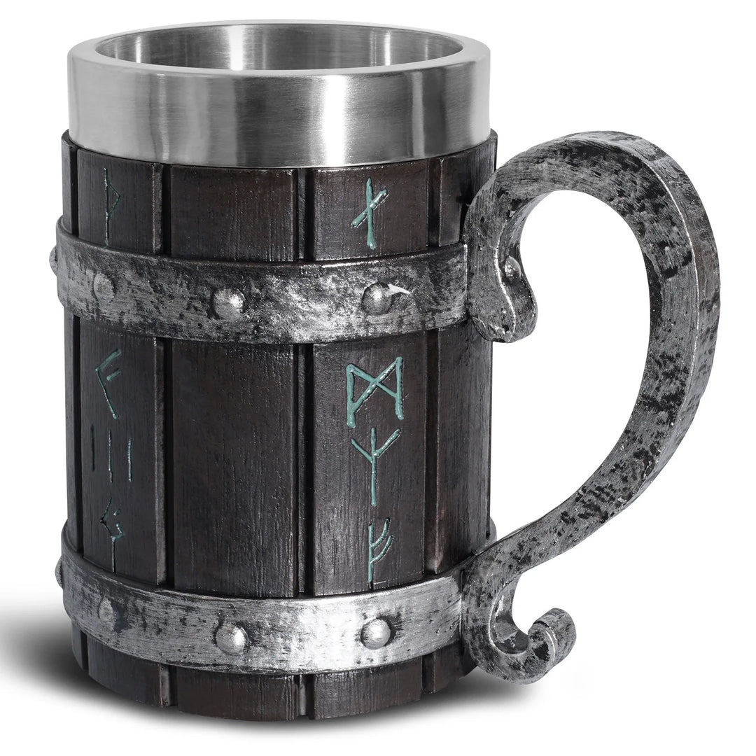 Medieval Viking 3D Retro Resin  Stainless Steel Mug