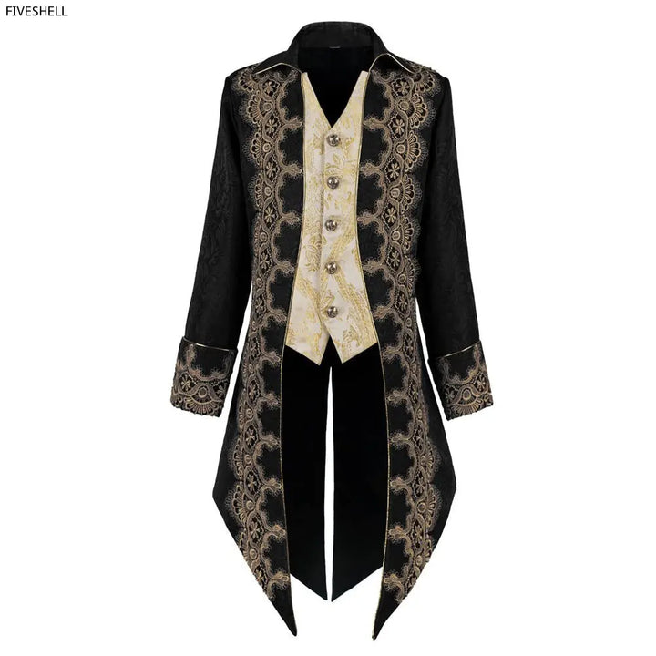 Men's Gothic Velvet Tailcoat - Renaissance Frock Coat