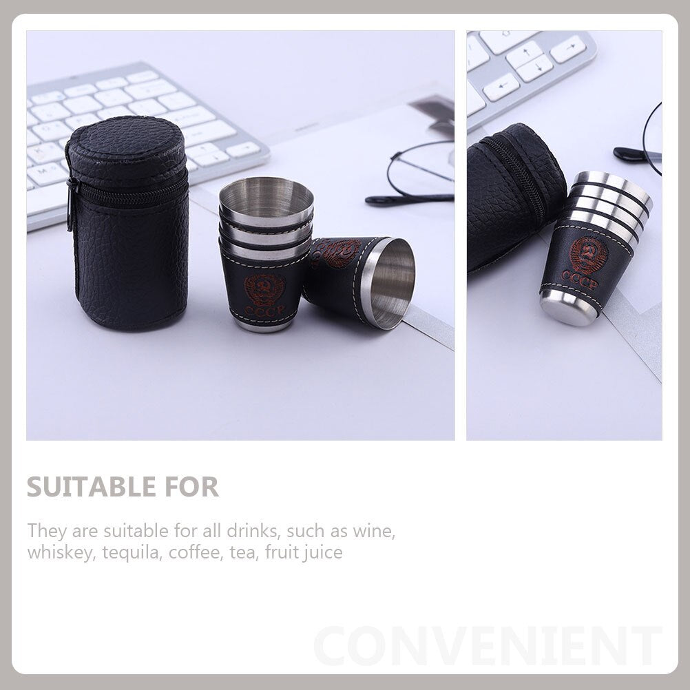 Stainless Steel Camping Drinking Vessel Set