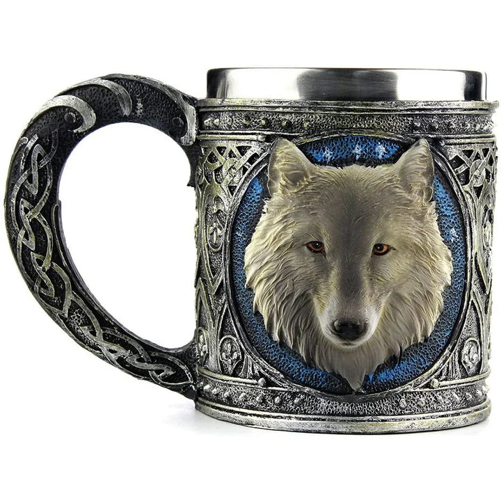 Viking Wolf Mug - Medieval Goblet