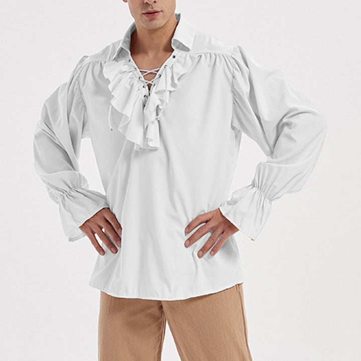 Renaissance Elegance: Lace-Up Pirate Shirt