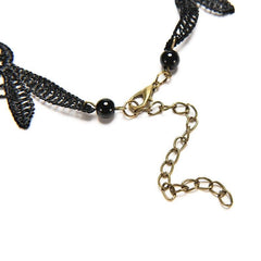 Renaissance Exquisite: Victorian Noir Choker - Battling Blades