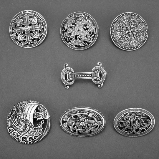 Viking Shield Brooches Pin - Nordic Pin