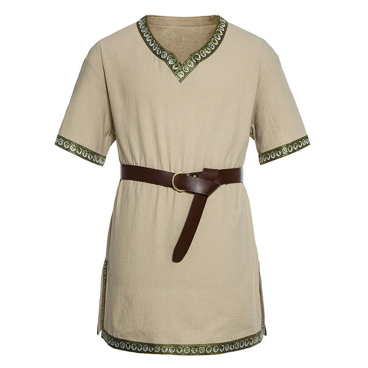 Men's Medieval Viking Tunic Shirt - Short Sleeve LARP