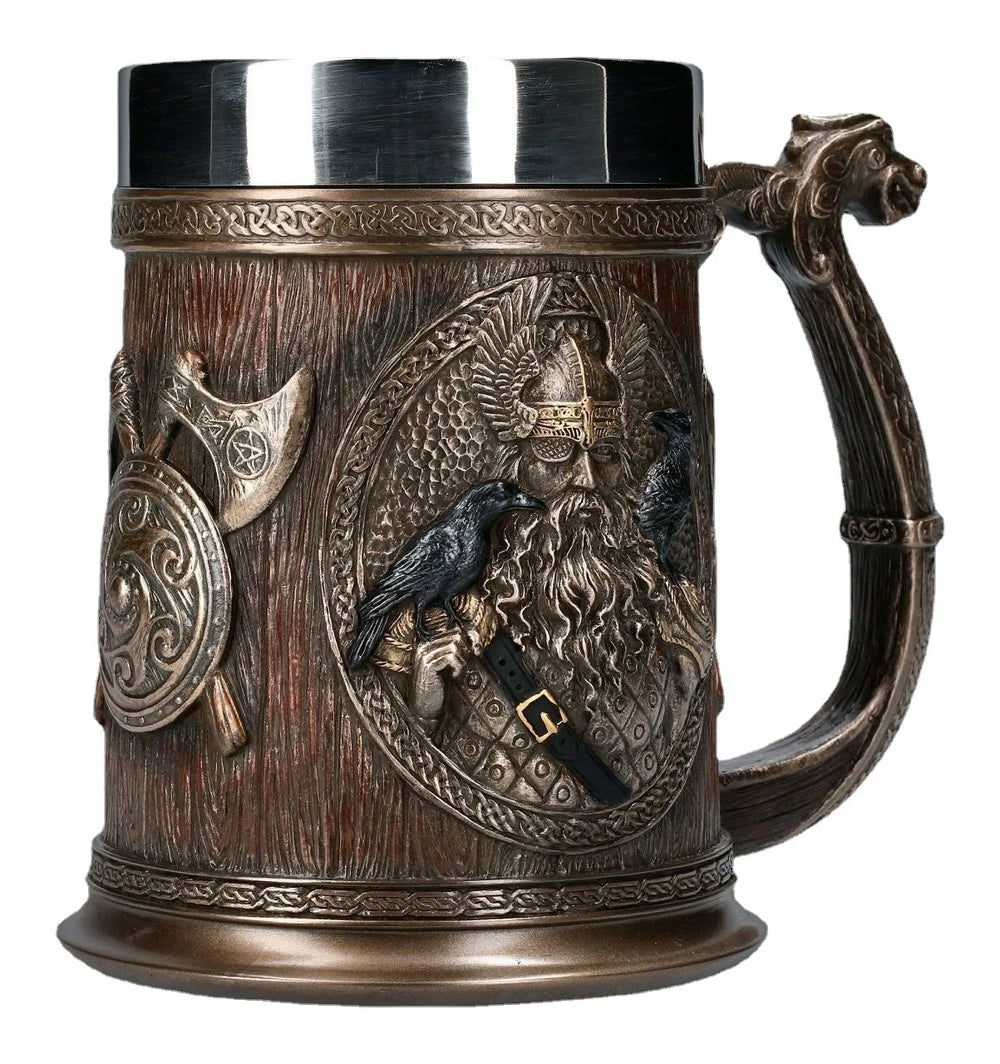 Medieval Odin Vintage Mug - Norse Mythology Mug