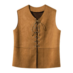 Medieval Renaissance Lace-Up Vest - Kids Halloween Costume - Battling Blades
