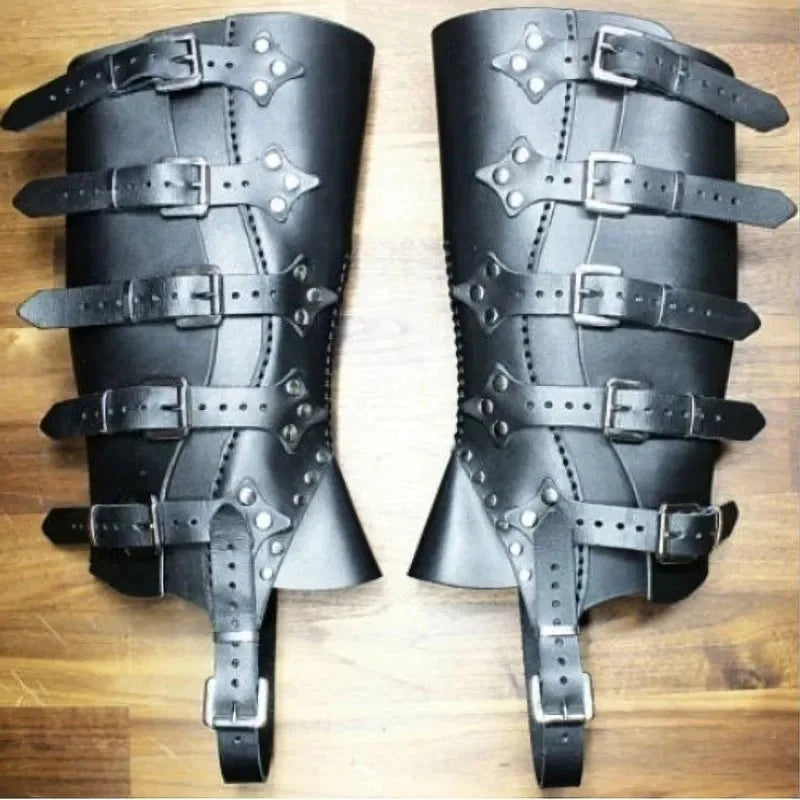 Leg Armor - Renaissance Greaves - Half Chaps- Gaiter- Shoe and Boot Cover