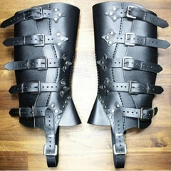 Leg Armor - Renaissance Greaves - Half Chaps- Gaiter- Shoe and Boot Cover - Battling Blades