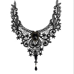 Renaissance Exquisite: Victorian Noir Choker - Battling Blades